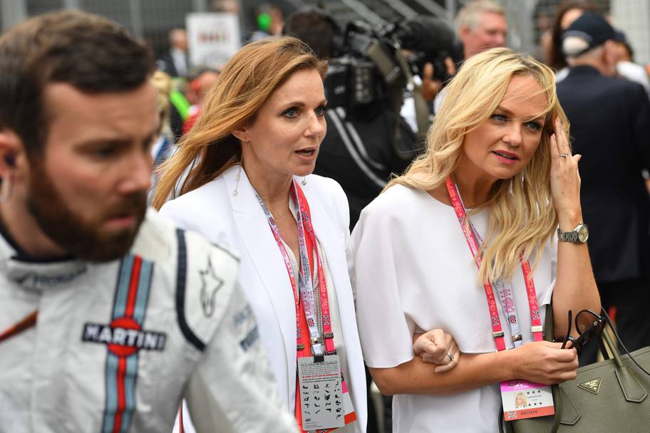 Tra gli ospiti vip Geri Hallywell (moglie di Chris Horner, team principal Red Bull) ed Emma Bunton, insieme erano le Spice Girls. Getty